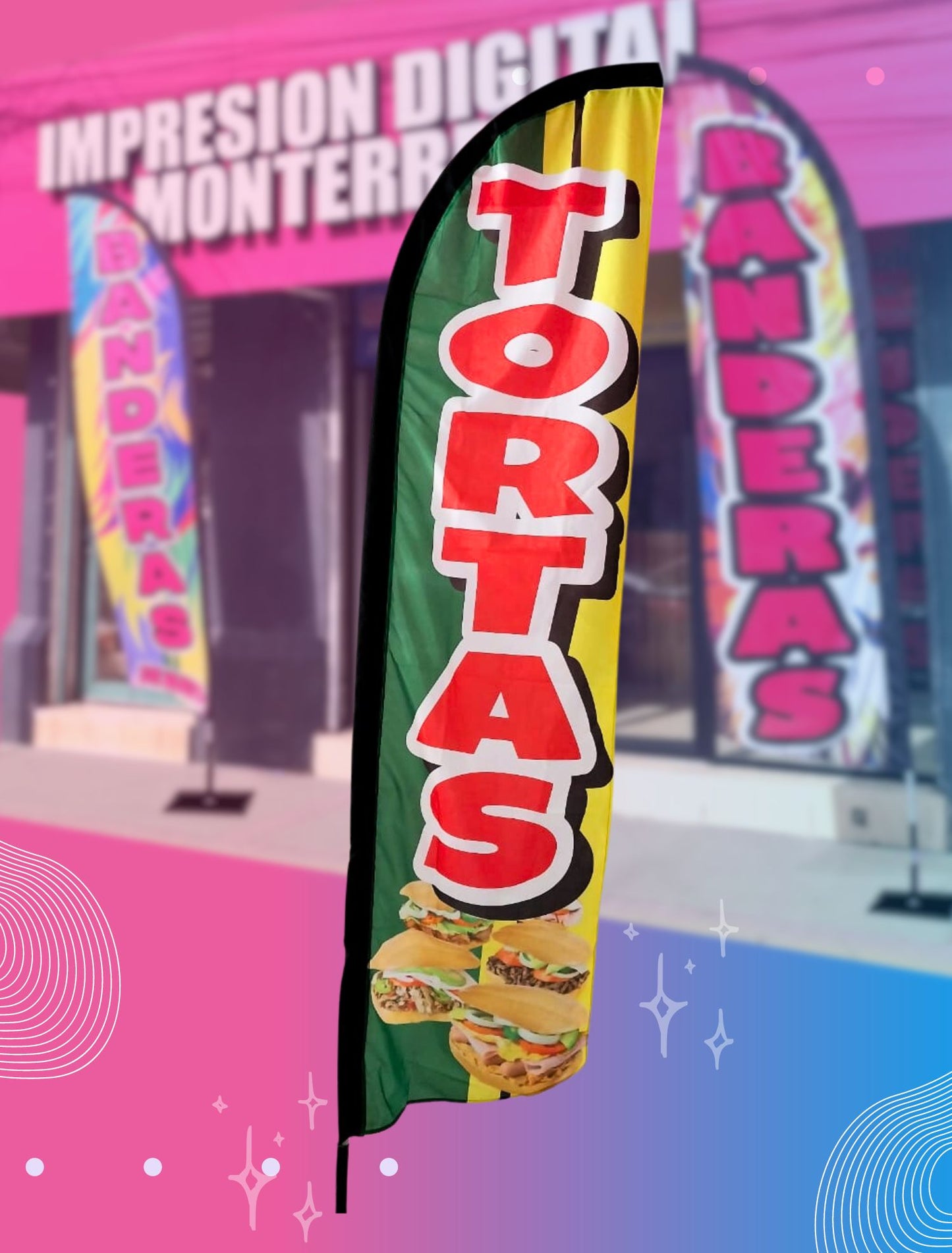 Catalogo de Banderas Publicitarias en Sublimación